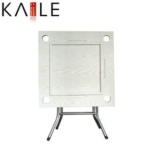 도매 주문 나무로 되는 도미노 테이블 MDF 4 명의 선수를 위한 접히는 금속 다리 테이블 제조 카지노 게임 - Product Image 5