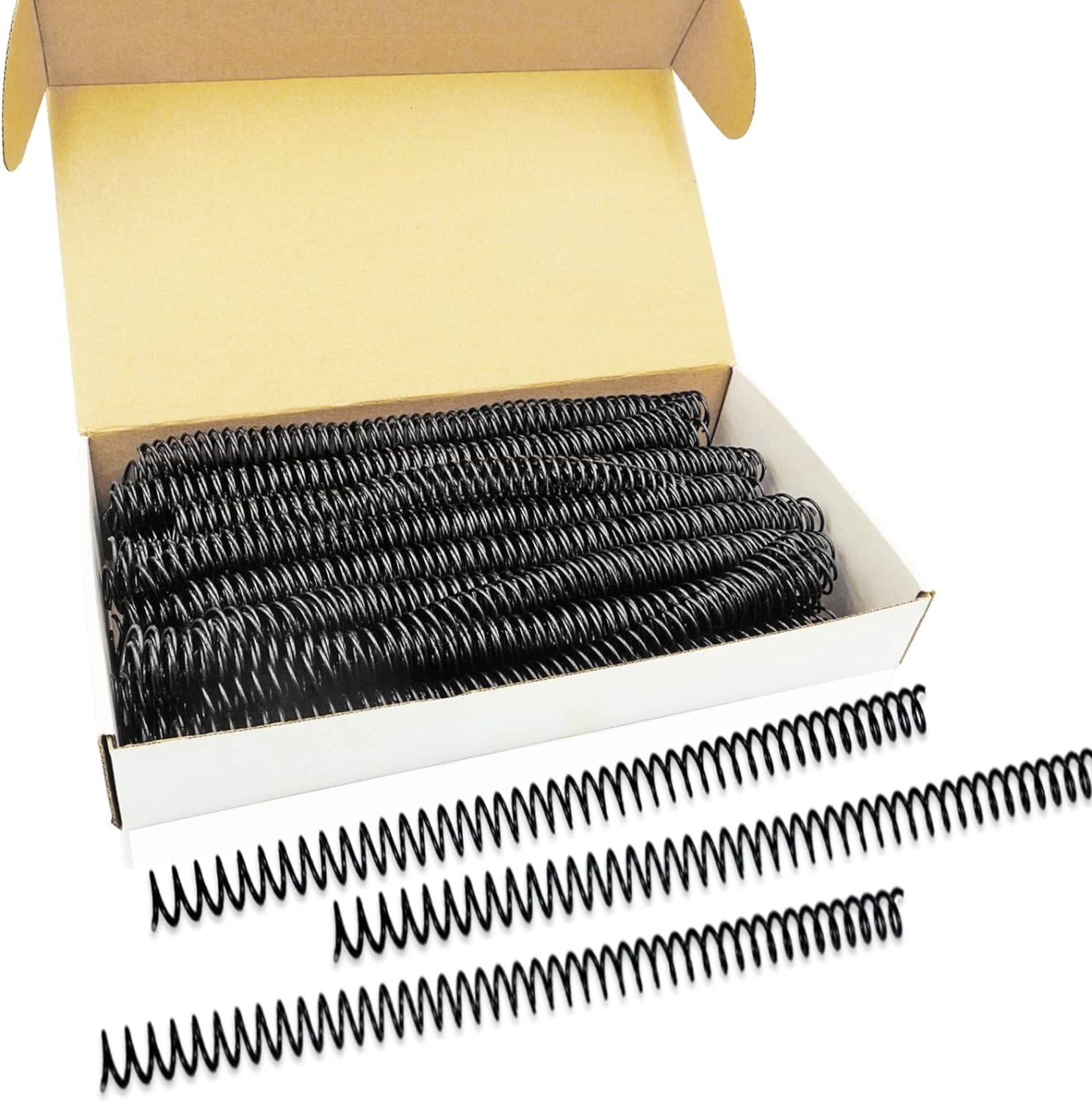 45mm Plastic Coil | 4:1 Spiral Binding Coils | Black & White - View #11