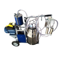 Machine à traire électrique à piston monocylindre pour bovins et ovins, équipement agricole mobile avec 110-220V et garantie de 4 ans