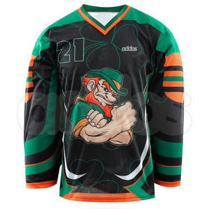 Jersey de hockey de equipo personalizado de alta calidad al por mayor servicio del OEM mejor jersey de hockey sobre hielo con su propio logotipo - Product Image 4