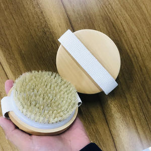 Cepillo corporal redondo, cepillo exfoliante con nódulos <span class=keywords><strong>de</strong></span> masaje, cepillo corporal para piel seca para celulitis y drenaje linfático - Product Image 5