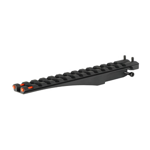 Support de lunette de chasse Ohhunt Optic Plate allongé 150 mm, base de lunette standard 21 mm avec <span class=keywords><strong>fibre</strong></span> <span class=keywords><strong>optique</strong></span> rouge - Product Image 5