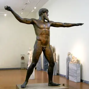 Sculpture grecque en Bronze, métal artisanal, pièce de renaissance, célèbre