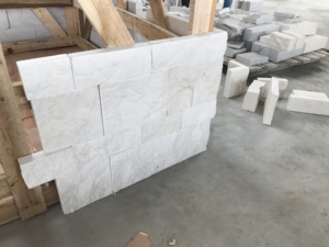 Esterno esterno naturale split pannelli decorativi della parete di <span class=keywords><strong>pietra</strong></span> tegola di tacchino bianco botticino calcare rivestimento della parete per edifici - Product Image 4