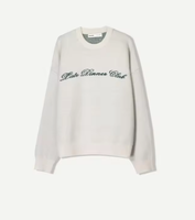Pull en tricot jacquard à col rond à manches longues en coton 100% avec logo personnalisé, décontracté et surdimensionné, pour hommes