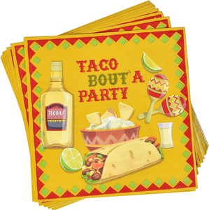 Tacos Tuesday let's Taco Party Supplies Set di stoviglie Tacos messicani day Fiesta Birthday stoviglie - Product Image 6