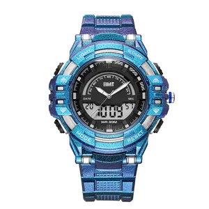 Goedkope Promotie Digitale Horloge Waterdichte Chronograaf Dual Time Jonge Sport Heren Digitale Horloges