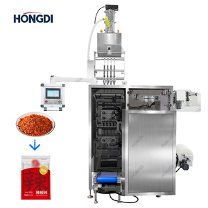 Machine de remplissage et d'étiquetage automatique multi-têtes pour granulés et noix, haute précision, pour sachets préformés - Product Image 2