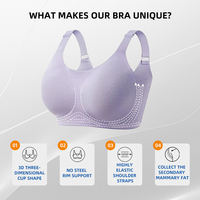 Soutien-gorge de sport sans bretelles D-h et culotte à gros bonnets et gros seins pour femmes soutien-gorge pleine grandeur à gros seins Image pour femmes grande taille pour femmes
