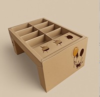 Boîte en carton personnalisée avec logo pour plateau de brunch, fenêtre, pelliculage mat, papier kraft recyclable, pour sushi et lait, gaufrage gratuit