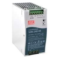 Alimentation industrielle DIN 240W 48V MEANWELL SDR-240-48 PFC