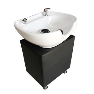 Lavabo vertical en céramique pour <span class=keywords><strong>salon</strong></span> de coiffure, <span class=keywords><strong>salon</strong></span> de barbier, colonne de lavage à poser, <span class=keywords><strong>design</strong></span> moderne et simple - Product Image 5