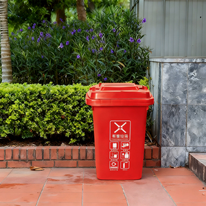 Chất Lượng Cao Nhựa Hình Chữ Nhật Cảm Ứng Thân Thiện Với Môi 50L Lưu Trữ Xô Phân Loại Tái Chế Thùng Đứng Lắc Nắp Thùng Rác Có Thể - Product Image 1