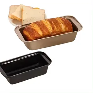 Loyang memanggang kue kotak roti panggang panjang, cetakan kue untuk oven