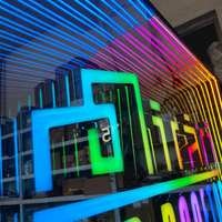 Letrero LED 3D Personalizado con Espejo Infinito, Letrero con Letras LED, Logotipo con Letras de Neón para Negocios