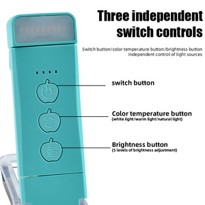 5W 500mA 9LED glocusent mini có thể gập lại USB có thể sạc lại túi LED Bookmark sách đọc sách ánh sáng cho phòng ngủ đọc sách trên giường - Product Image 5