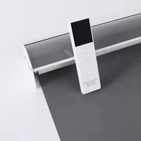 Store Enrouleur Électrique Moderne pour Restaurant Hôtel, Occultant, Isolation Thermique, Contrôle Intelligent par Application, Rideaux Intégrés Connectés