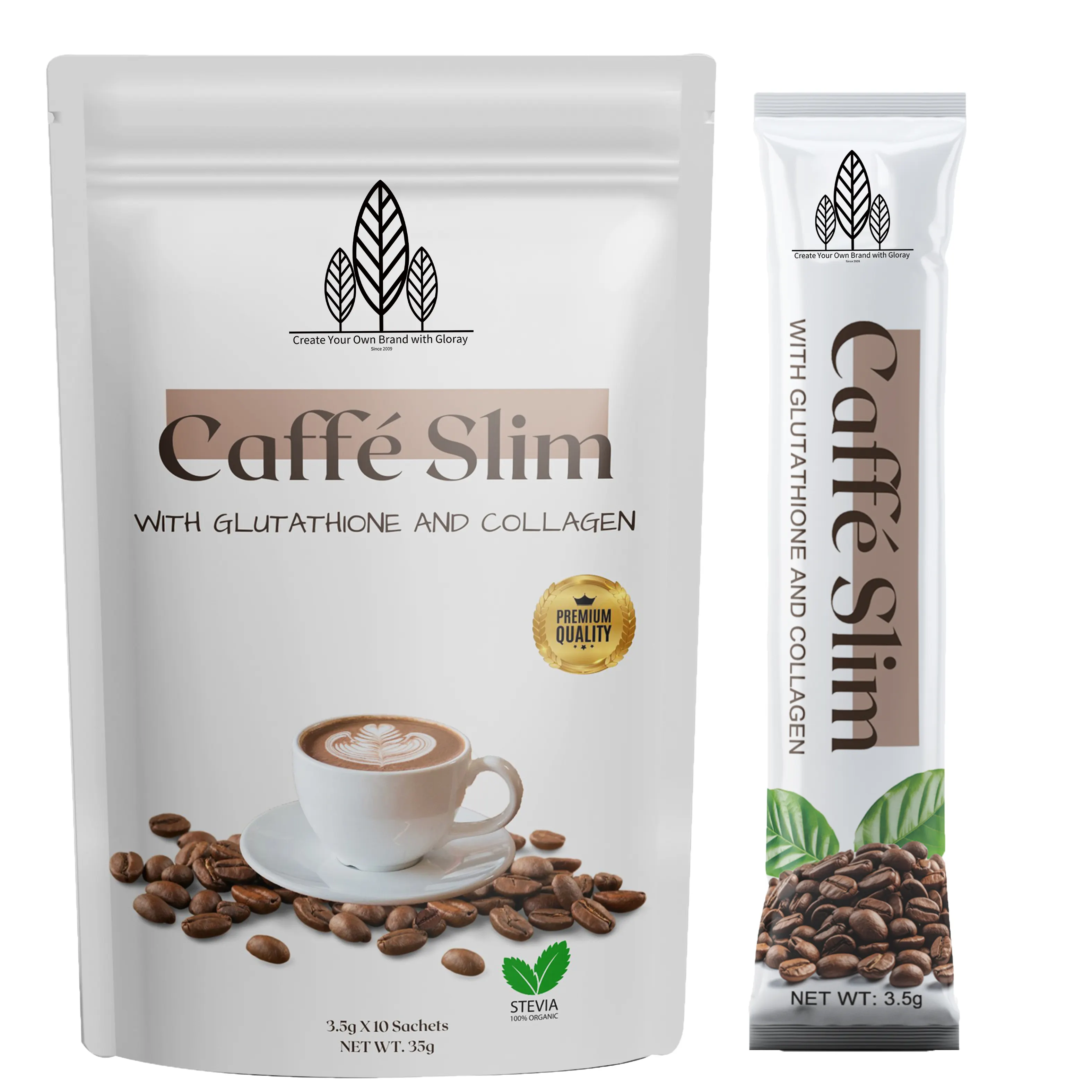 Caffè istantaneo sottile 10 bustine per sacchetto Keto Coffee supporta l'energia e il metabolismo dieta per la perdita di peso caffè caffè istantaneo sottile