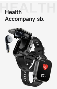 2 Trong 1 Thông Minh Đồng Hồ Không Dây Earbuds 2.01Inch Màn Hình Bt Âm Nhạc Nhịp Tim Thể Thao Trợ Lý D8Pro Smartwatch Với Silicone Tay Áo - Product Image 6