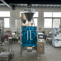 Ensacheuse verticale VFFS pour mélange de poudre à lever, levure et farine de pré-mélange pour gâteaux et pains, avec système de pesage et contrôle PLC en acier inoxydable