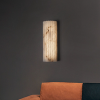 Lampes murales scandinaves modernes en marbre et acier inoxydable avec LED pour chambre à coucher, salon, entrée
