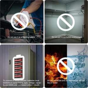 Batería de Litio LiFePO4 de 12.8V 600Ah con BMS, Más de 10000 Ciclos Profundos, Batería de Litio-Hierro de 7200Wh para Sistemas Solares de Autocaravanas, Camping Fuera de la Red - Product Image 4