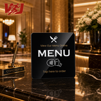 Carte NFC Google Review, Plaque de révision Google NFC, Étiquettes en acrylique, Autocollant de carte Google avec NFC Ntag213 pour l'avance-vue du menu