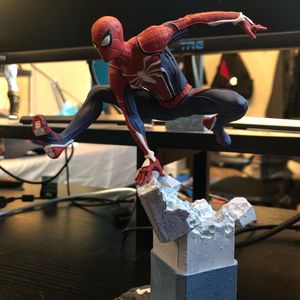 Grande figurine Spiderman d'extérieur Anime Sculpture Décoration publique Home Theate Art Décoration Super Man Mario Statue grandeur nature - Product Image 5