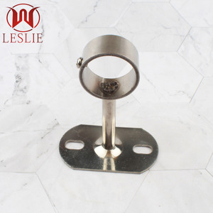 Support de tringle de penderie 25 mm en acier inoxydable rond, support d'extrémité de tringle de placard, doré - Product Image 1