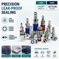 Raccords à déconnexion rapide 316L UQD conformes OCP G1/4 BSPP EPDM MTR 3.1 CE ISO Europe pour centre de données, alternative OEM directe