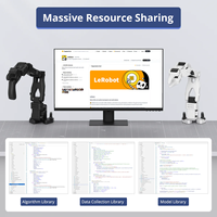 Kit LeRobot SO-ARM101 Pro, Brazo Robótico de Bajo Costo con Servomotor, Sistema Operativo Android, Pantalla OLED, Plástico para LeRobot
