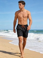 Shorts amples décontractés 3/4 pour le surf, la maison et la plage, séchage rapide, en nylon avec cordon de serrage, collection 2026