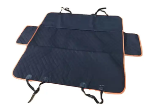 Großhandel Custom Deluxe Kunstleder Wasserdicht Haustier Reise träger Hund Autos itz Booster Bett mit weichem Kissen und Sicherheits seil - Product Image 4