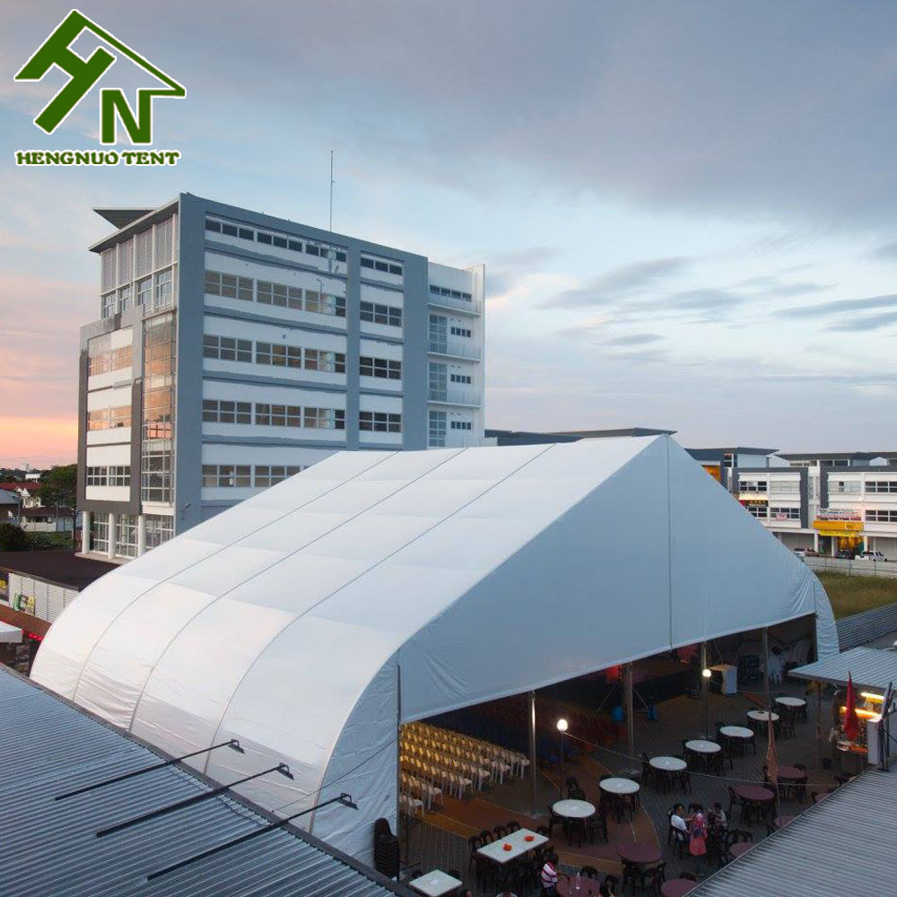 30x100m Curved Event Tent TFS Sandwich Panel Wall Giant Exhibition Hall