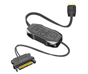 Cavo Controller ARGB con Ampia Compatibilità, Alimentazione 5V 3 Pin a SATA, Mini Controller RGB per Ventole Case - Product Image 2
