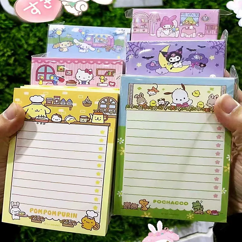 Милый блокнот в форме сердца для маленьких девочек, милый блокнот для учеников начальной и средней школы, ручная книга «сделай сам», не липкая, три упаковки