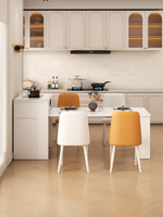 Table à manger carrée multifonctionnelle moderne extensible avec plateau en dalle de pierre, table îlot pliable, mobilier gain de place pour petits espaces