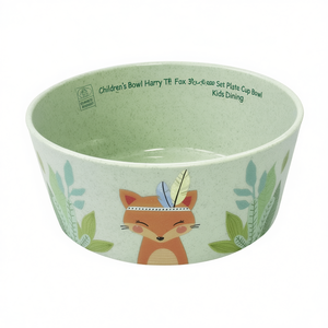 Juego de 3 piezas de plato, taza y tazón para niños, diseño de Harry el Zorro, para comer - Product Image 2