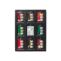 Présentoir en bois pour cartes gradées, support premium en EVA pour cartes de sport et de collection, cartes de baseball et cadres