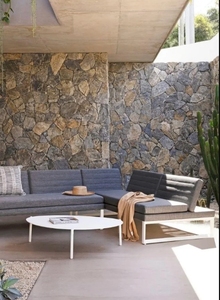Revêtement mural en <span class=keywords><strong>ardoise</strong></span> naturelle KMGSTONE <span class=keywords><strong>bleu</strong></span> gris, durable, style rustique moderne, designs décoratifs extérieurs, revêtements en blocs fendus, carreaux, garantie 5 ans - Product Image 5