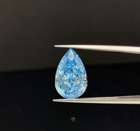 Messi Gems 5.63CT Diamant de laboratoire de couleur fantaisie bleu intense VS1 taille poire certifié IGI Diamants en vrac de couleur fantaisie cultivés en laboratoire