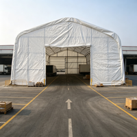 Tente thermique à double couche haute capacité avec doublure isolante, idéale pour les climats froids, les stocks de sel et de ciment