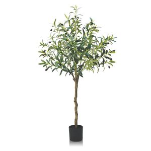 En Hao - Bonsái de <span class=keywords><strong>Olivo</strong></span> Artificial de PE, <span class=keywords><strong>Grande</strong></span> y Realista, de 100-200 cm, Estilo Nórdico, Decoración de Ventanas Interiores, Vegetación Decorativa con Protección UV - Product Image 4