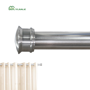 YIJIALE Set di Aste <span class=keywords><strong>per</strong></span> <span class=keywords><strong>Tende</strong></span> Romane Robuste, Telescopiche, Moderne, <span class=keywords><strong>per</strong></span> Hotel, Doppie Aste Decorative - Product Image 1