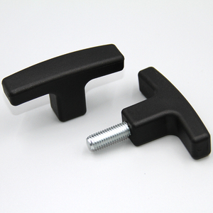 Hz102006 Premium <strong>Black</strong> Nylon T-Shaped Machine Tool Handle <strong>Drawer</strong> Cabinet Plastic Wing T <strong>Knob</strong> - Product Image 2