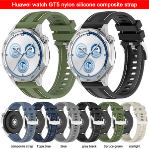 FORWELLENY-Correa de silicona oficial para <span class=keywords><strong>HUAWEI</strong></span> <span class=keywords><strong>SMARTWATCH</strong></span> <span class=keywords><strong>GT</strong></span> <span class=keywords><strong>5</strong></span>, pulsera deportiva compuesta de 46mm - Product Image 6