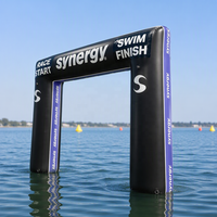 Arche gonflable géante flottante pour jeux aquatiques, arche de départ/arrivée à prix avantageux