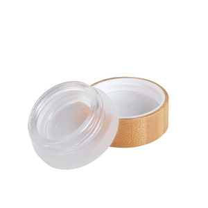 Packaging <strong>Container</strong> 30g 50g 100g 150g 8oz <strong>Bamboo</strong> Body Butter Face Cream Frosted Cosmetic Glass Jars With <strong>Bamboo</strong> Wooden Lid - Product Image 3