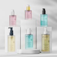 Flacon pompe cosmétique léger en verre pour sérum, lotion, essence, tonique, eau de maquillage, huile capillaire – 80, 100, 120, 150, 200, 250 ml