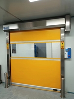 HAOLAN Ventes chaudes Porte à enroulement rapide en PVC respectueuse de l'environnement Entrepôt industriel Extérieur Imperméable Ignifuge